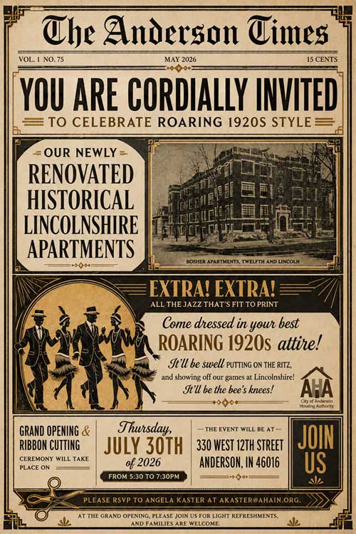 Flyer Renovated Historical Lincolnshire Apartments